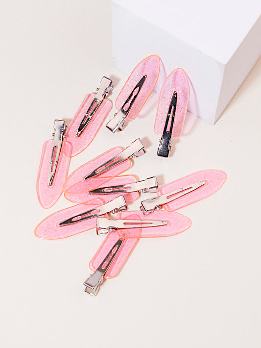 10-Pack Transparent Hair Clips for Wigs & Everyday Styling