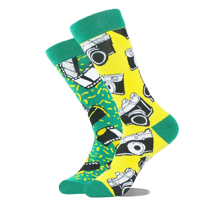Funny Men's Socks Cotton Novelty Crew Socks Unisex