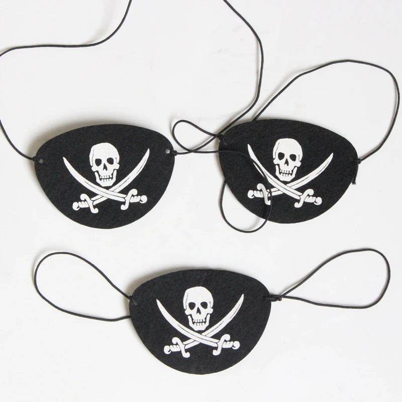 Pirate Eye Patch 12PCS Felt Halloween Costume Accessories