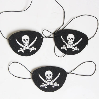 Pirate Eye Patch 12PCS Felt Halloween Costume Accessories
