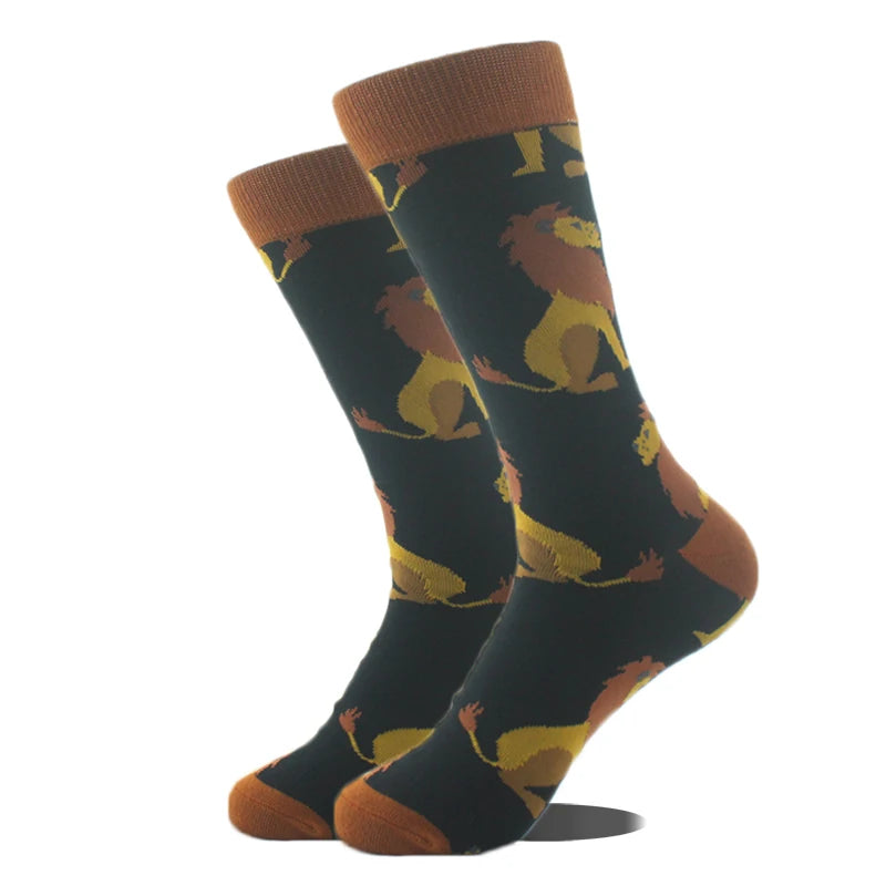 Men's Funny Socks, Novelty Cotton Crew Socks, Crazy Designs