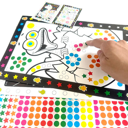 Mosaic Sticker Puzzle for Kids – DIY Dot Sticker Activity