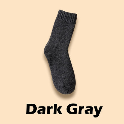 Winter Wool Socks Thick Warm Unisex Crew Socks for Cold Weather