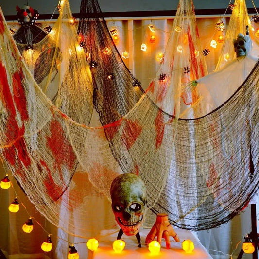 Halloween Bloody Gauze Creepy Cloth for Haunted House Decoration