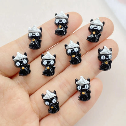 Halloween Nail Art Charms, 20Pcs 3D Resin Nail Decorations