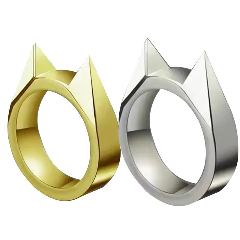 Cat Ear Ring Metal Statement Jewelry Accessory