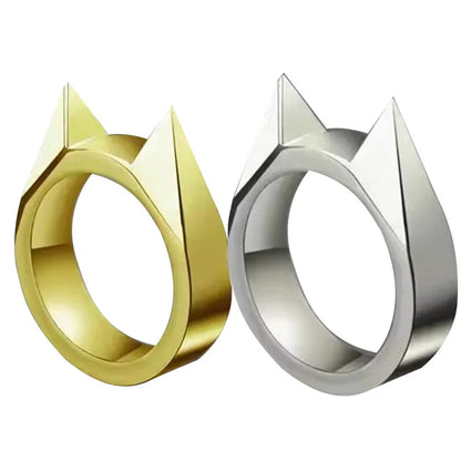 Cat Ear Ring Metal Statement Jewelry Accessory