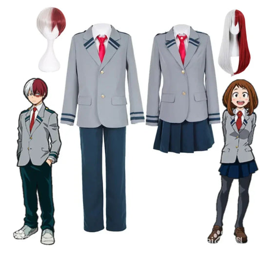 Anime Cosplay Costume Unisex School Uniform Set for Halloween