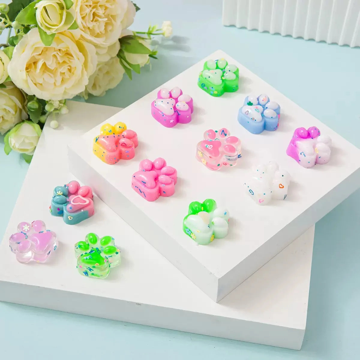 Cat Claw Fidget Toys Set of 10 Mini Squishy Party Favors