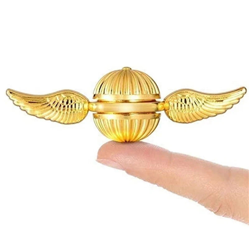 Metal Fidget Spinner Hand Spinner Antistress Toy with Angel Wing Design