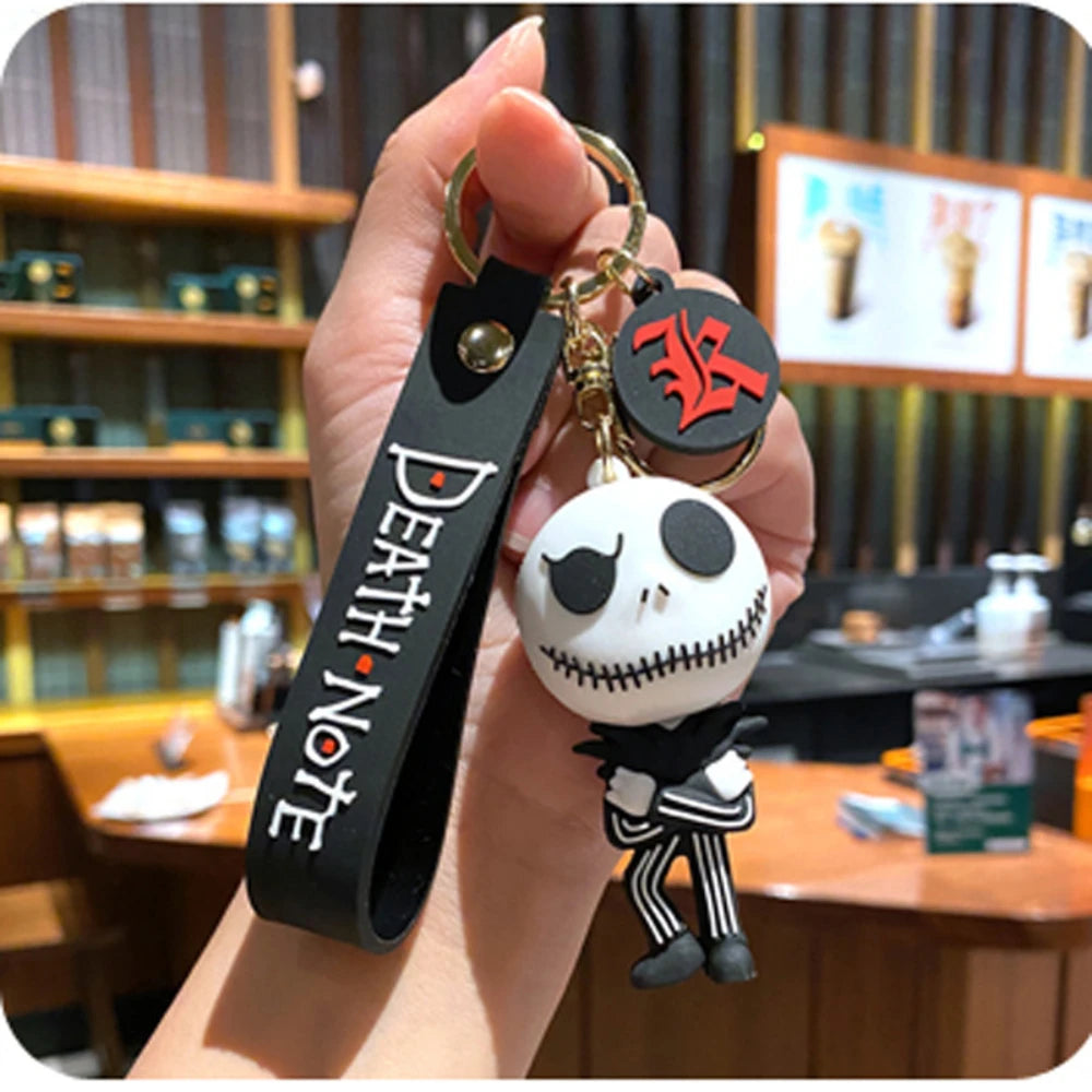 Halloween Keychain Silicone Cartoon Pendant for Backpack and Keys