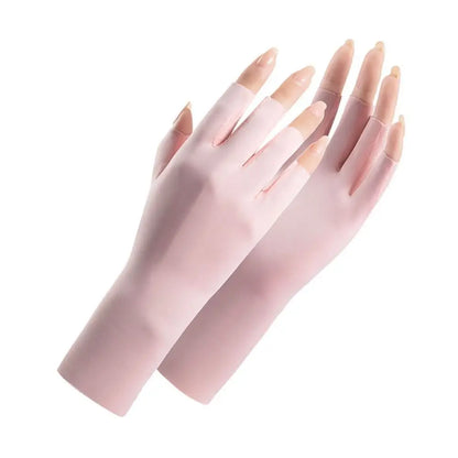 UV Nail Gloves Fingerless UV Protection for Gel Nail Art