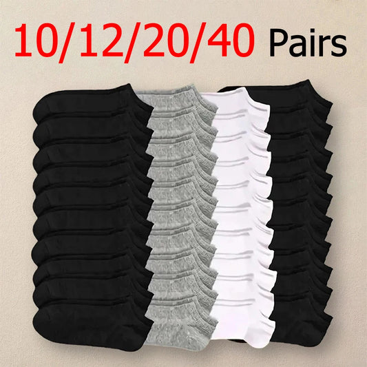 Men's Ankle Socks Soft Breathable No Show Casual Socks