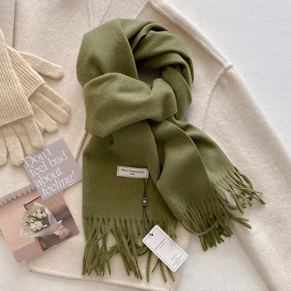 Women’s Winter Scarf – Warm Wool Blend Wrap for Cold Weather