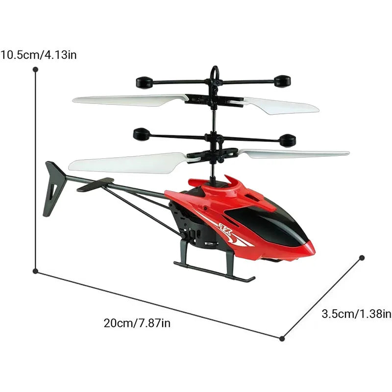 Mini RC Helicopter Rechargeable Remote Control Flying Toy
