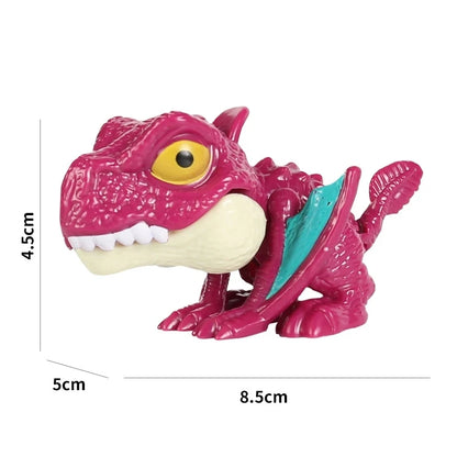 Dinosaur Finger Toy for Kids, Interactive Triceratops & T-Rex Model