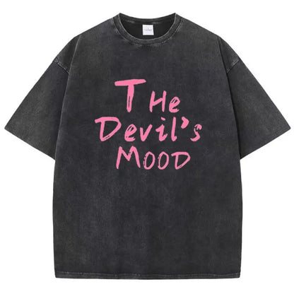 Women’s Oversized T-Shirt Washed Cotton Graphic Print