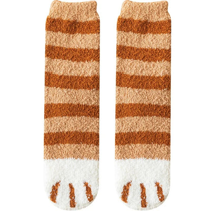 Women's Winter Socks Coral Velvet Warm Fuzzy Floor Socks 2-Pair
