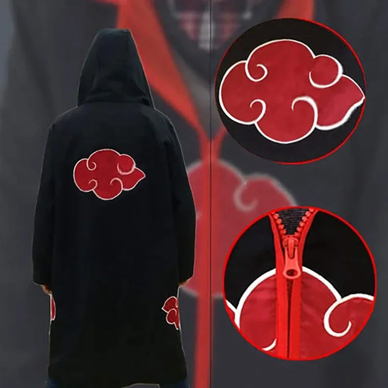 Anime Cosplay Cloak – Black & White Unisex Costume Cape