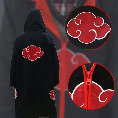 Anime Cosplay Cloak – Black & White Unisex Costume Cape