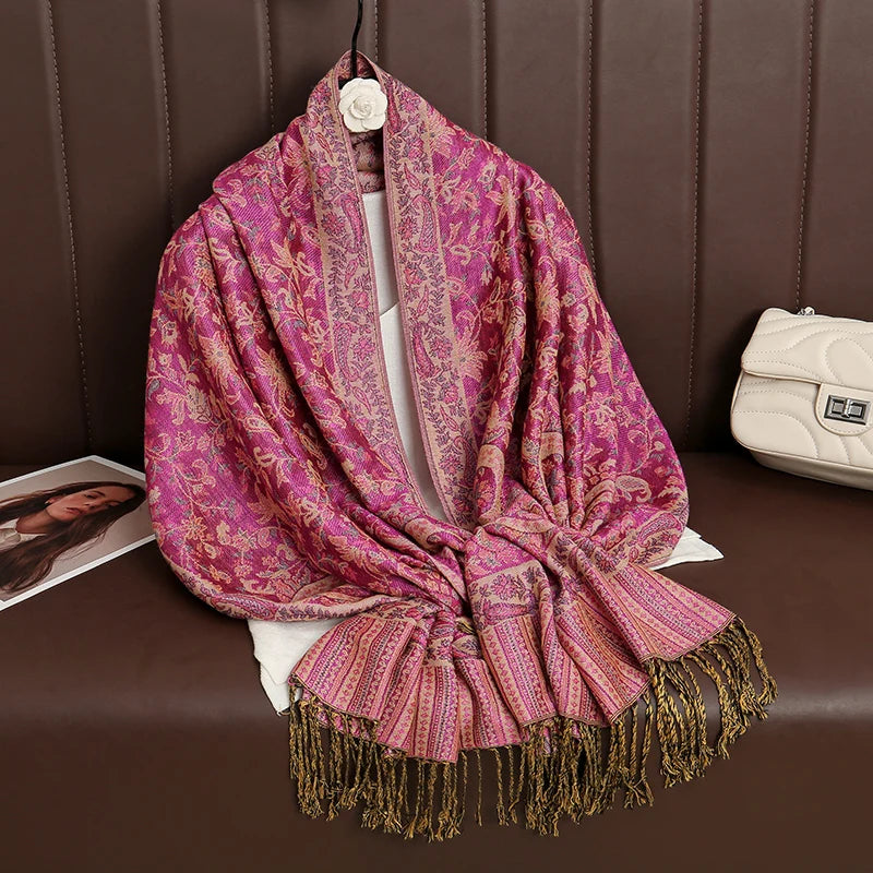 Women's Winter Scarf, Soft Pashmina Shawl Wrap