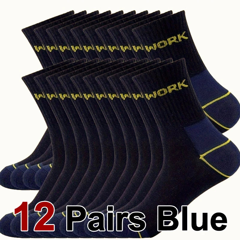 Men's Crew Socks Breathable Business Casual Mid Tube Socks