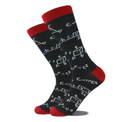Men's Funny Socks, Novelty Cotton Crew Socks, Crazy Designs