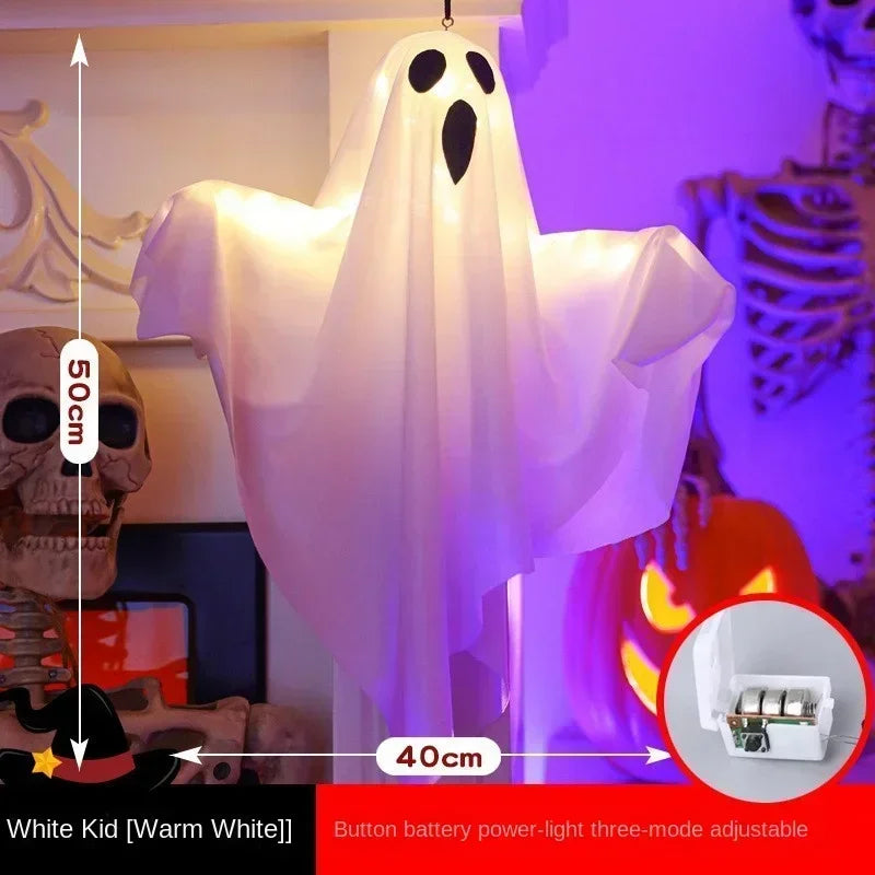 Halloween Ghost Decoration, Glowing LED Hanging Ghost Prop