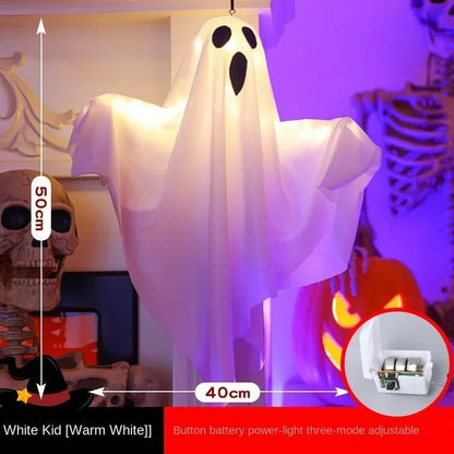 Halloween Ghost Decoration, Glowing LED Hanging Ghost Prop