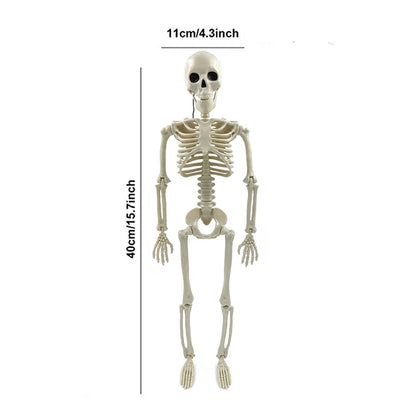 Halloween Skeleton Decoration Movable Skull Bones Horror Party Prop
