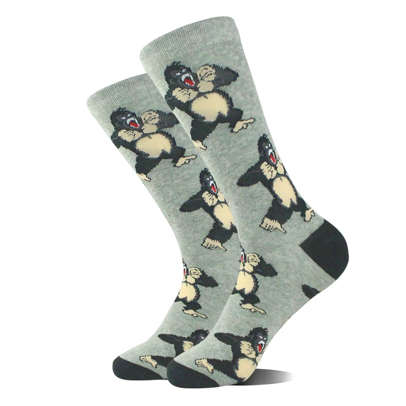 Men's Funny Socks, Novelty Cotton Crew Socks, Crazy Designs