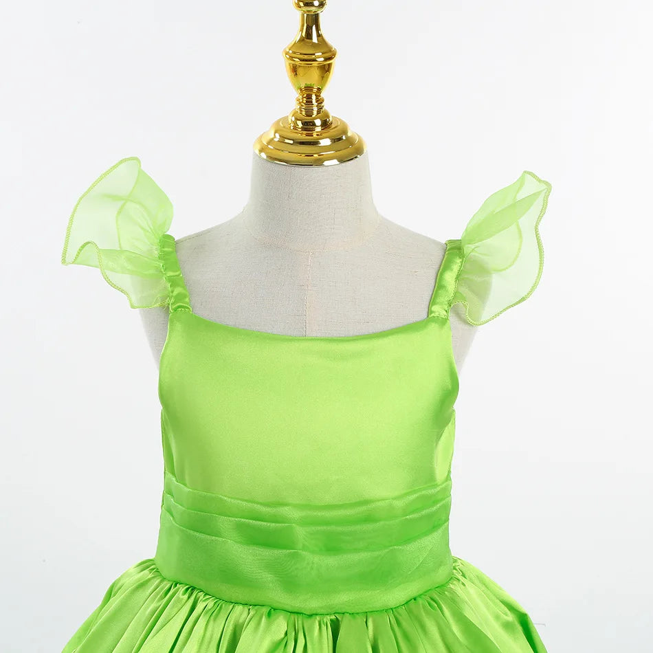 Girls Fairy Costume Dress with Wings for Halloween & Parties