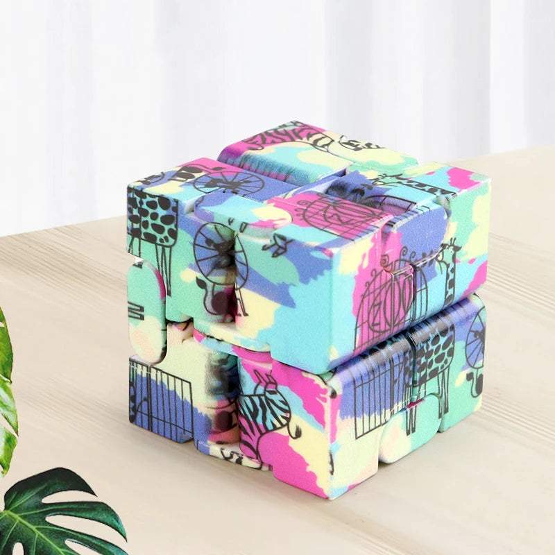 Infinity Cube Fidget Toy Starry Sky Handheld Puzzle for Adults