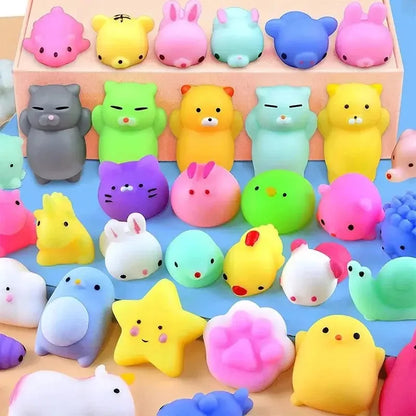 20 Pcs Animal Stress Relief Toys, Soft Rubber Fidget Animals