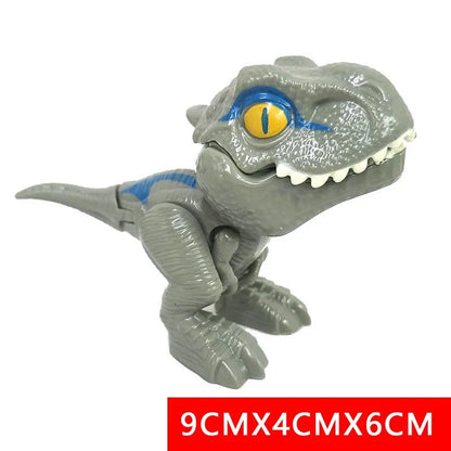 Dinosaur Finger Toy for Kids, Interactive Triceratops & T-Rex Model