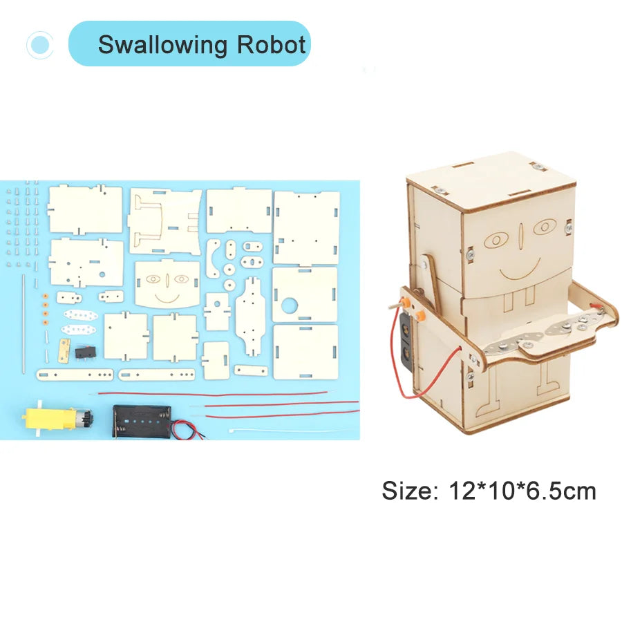 DIY STEM Science Kit Wooden Dinosaur Model for Teens