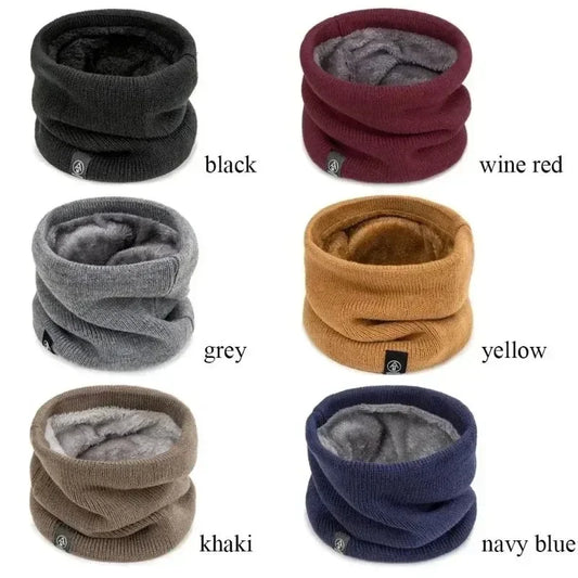 Winter Neck Warmer – Knitted Thermal Face Cover for Outdoor Sports