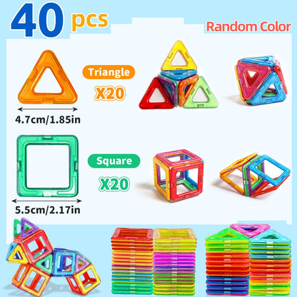 Magnetic Building Blocks STEM Construction Toys for Kids