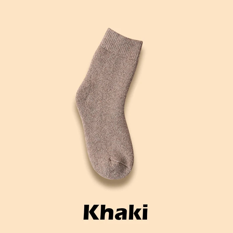 Winter Wool Socks Thick Warm Unisex Crew Socks for Cold Weather