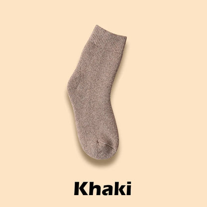 Winter Wool Socks Thick Warm Unisex Crew Socks for Cold Weather