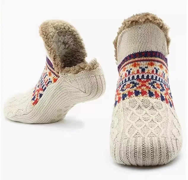 Non-Slip Socks – Warm Fleece Winter Floor Socks
