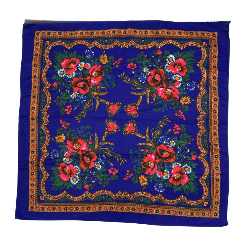 Women's Square Scarf, 70×70cm Printed Head Scarf and Bandana
