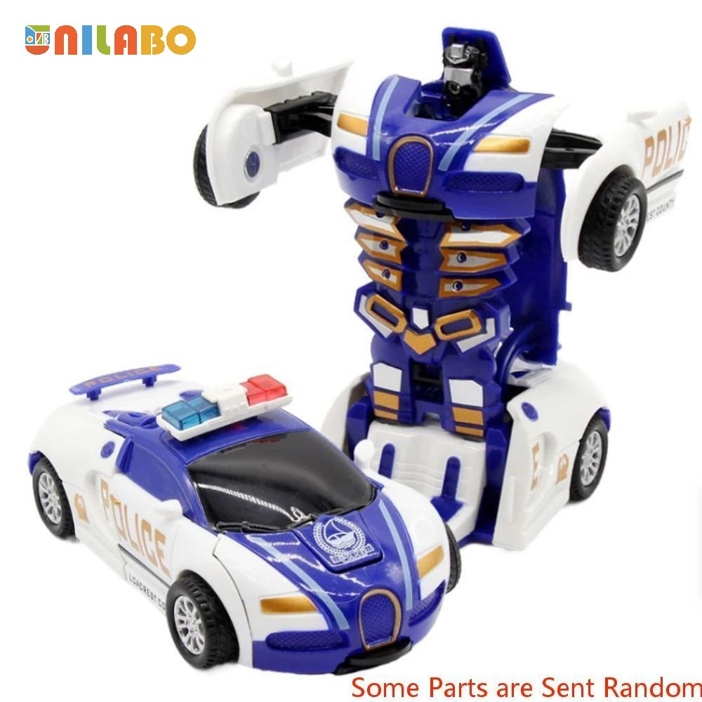 Transformable Robot Car Toy No Battery Educational Toy for Kids