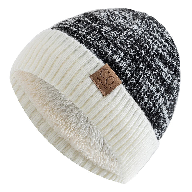 Winter Beanie – Unisex Warm Fur-Lined Knitted Hat