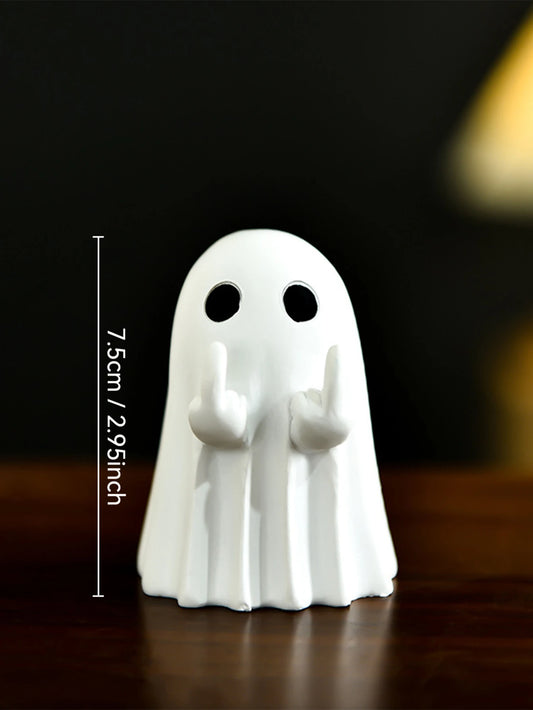 Halloween Ghost Figurine Small Ghost Statue for Home & Table Decor