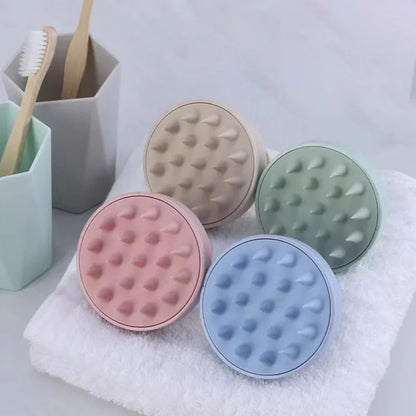Silicone Shampoo Brush Scalp Massage Hair Washing Brush