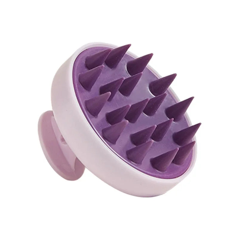 Silicone Shampoo Brush Scalp Massage Hair Washing Brush