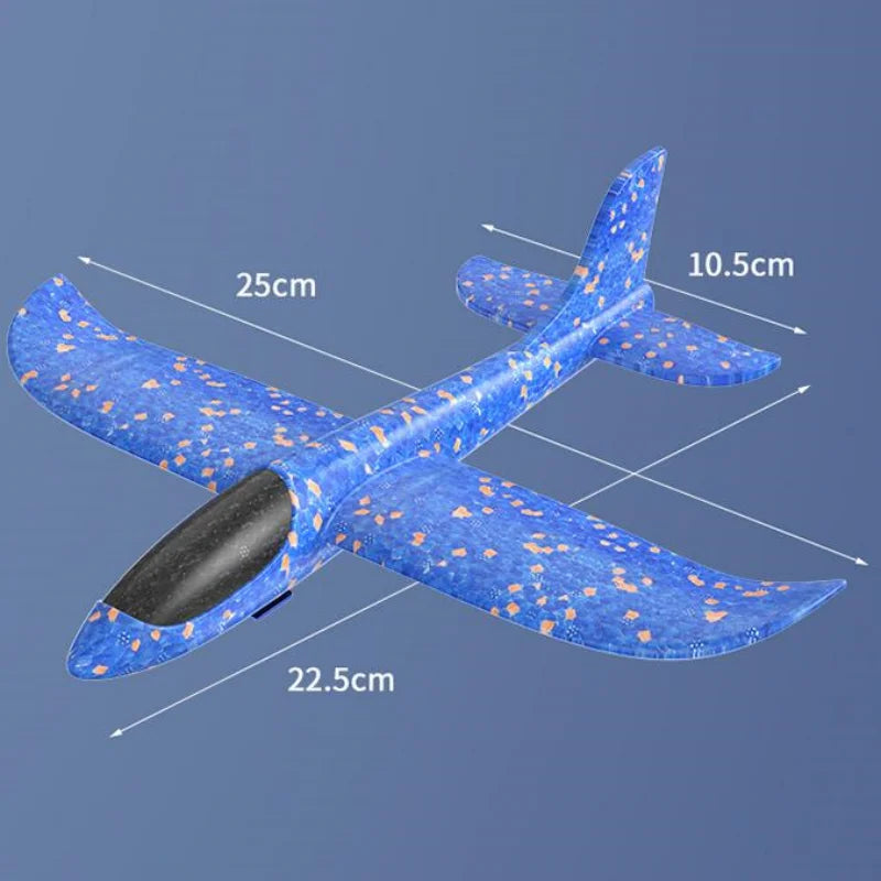 Foam Glider Plane Toy Glowing Catapult Outdoor Flying Aircraft