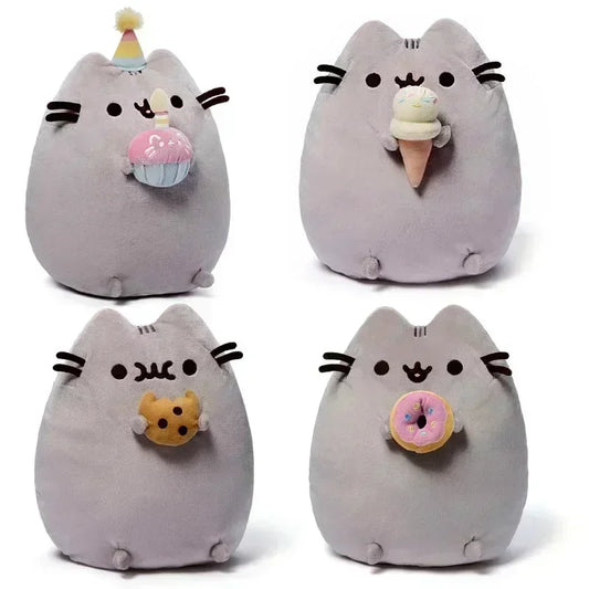 Cute Cat Plush Toy – Soft Stuffed Animal for Room Decor