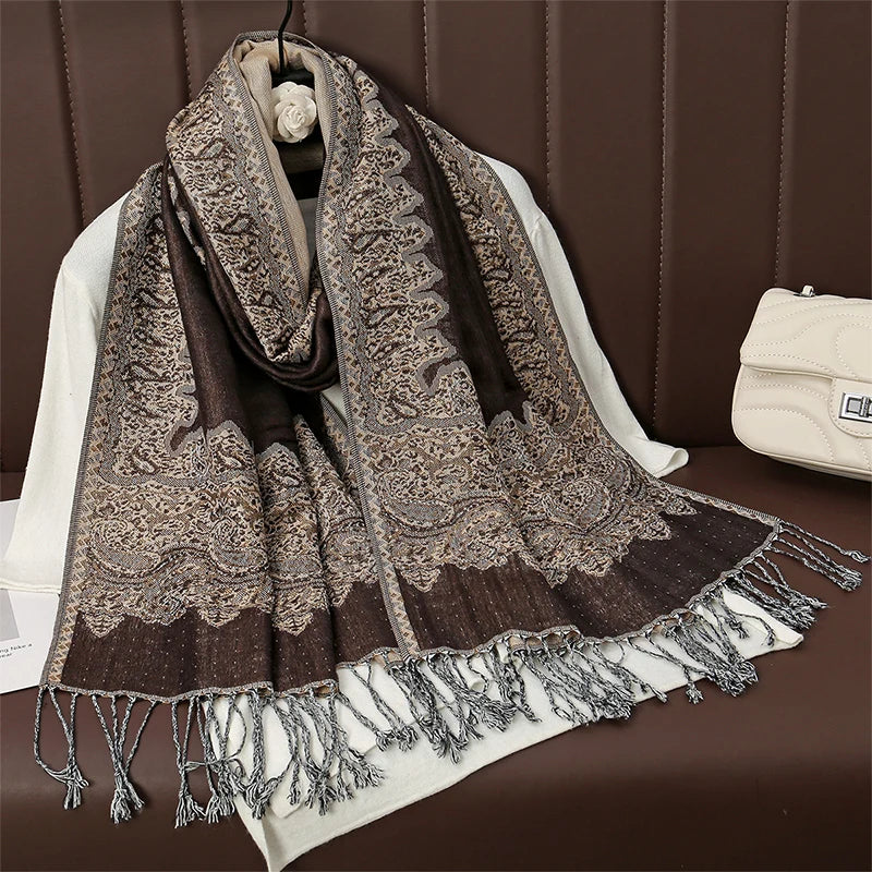 Women's Winter Scarf, Soft Pashmina Shawl Wrap